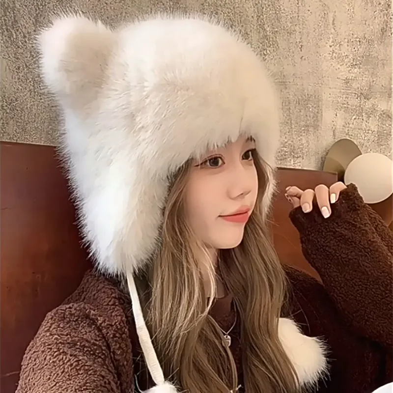 Mulinsen Imitation Fox Fur Hats & Caps Unisex-1