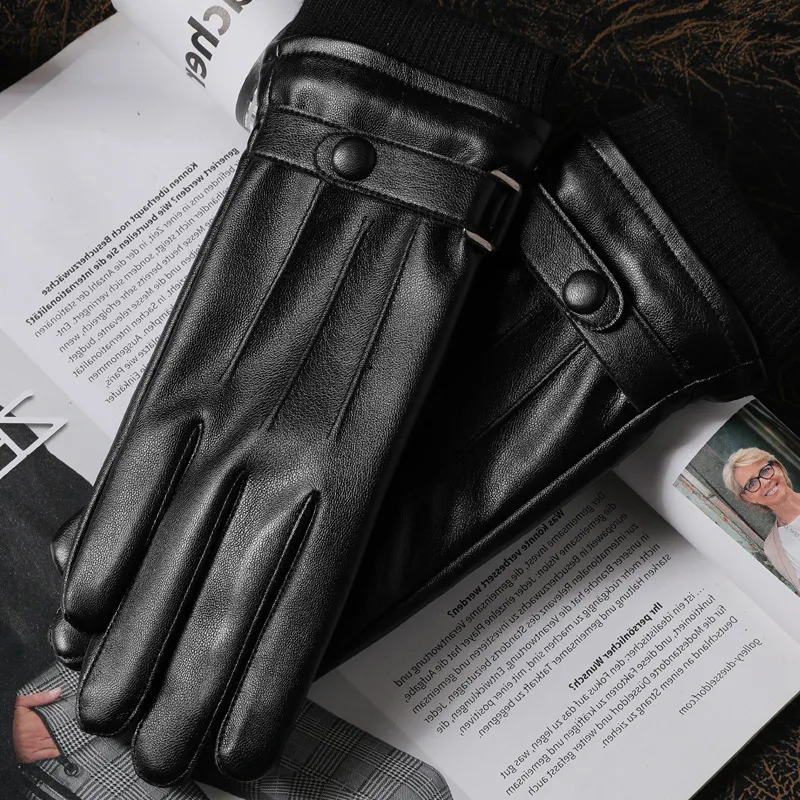 Mulinsen PU Leather Gloves Unisex-2