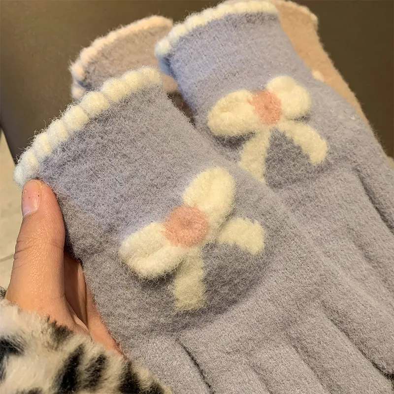 Mulinsen Polyester Knit Gloves Women's-1