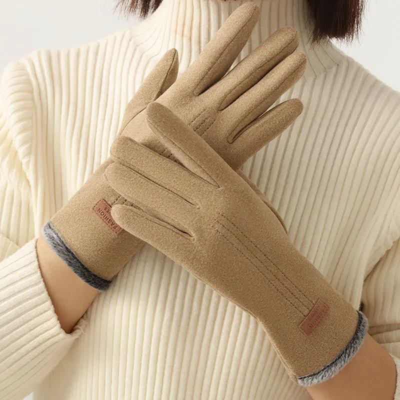 Mulinsen Polyester Knit Gloves Women's-1