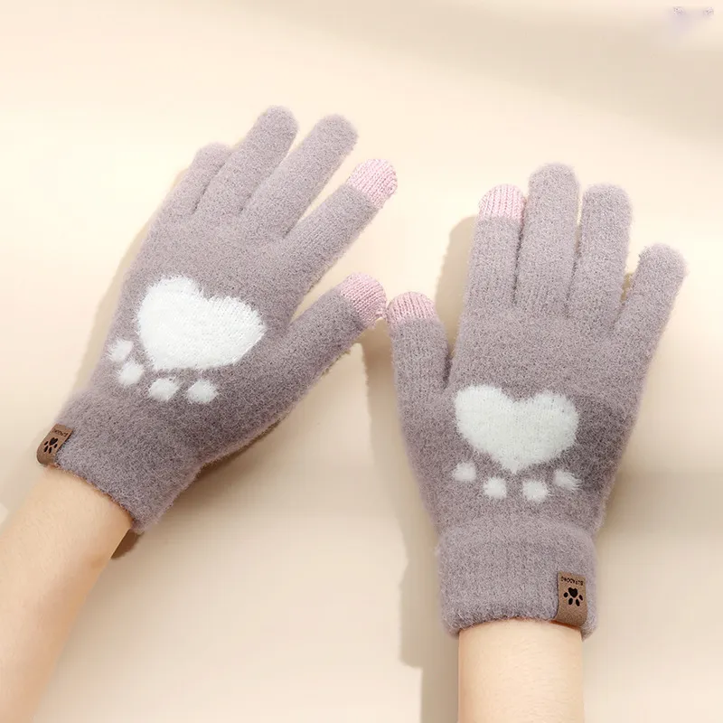 Mulinsen Cashmere Knit Gloves Unisex-1