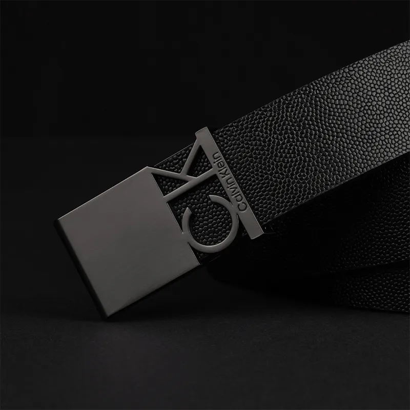 CALVIN KLEIN Cow Leather Belts Unisex Width 3.3cm-2