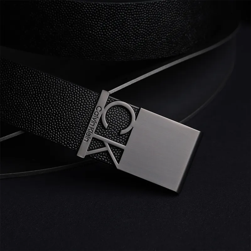 CALVIN KLEIN Cow Leather Belts Unisex Width 3.3cm-1