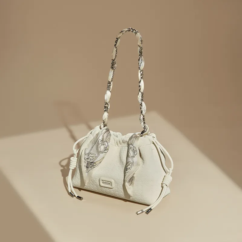 JOSINY Synthetic Leather Shoulder Bag Regular Women's Ecru/Light Green-5