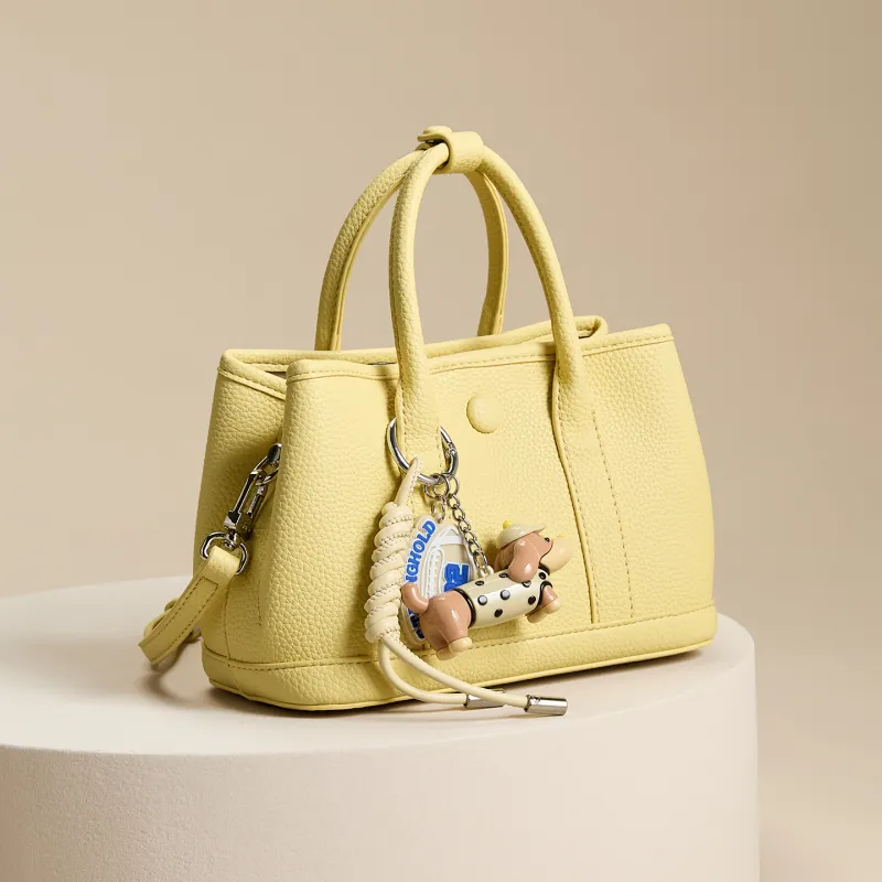 JOSINY Synthetic Leather Shoulder Bag, Crossbody Bag, Handbag Women's Ecru/Light Yellow-2