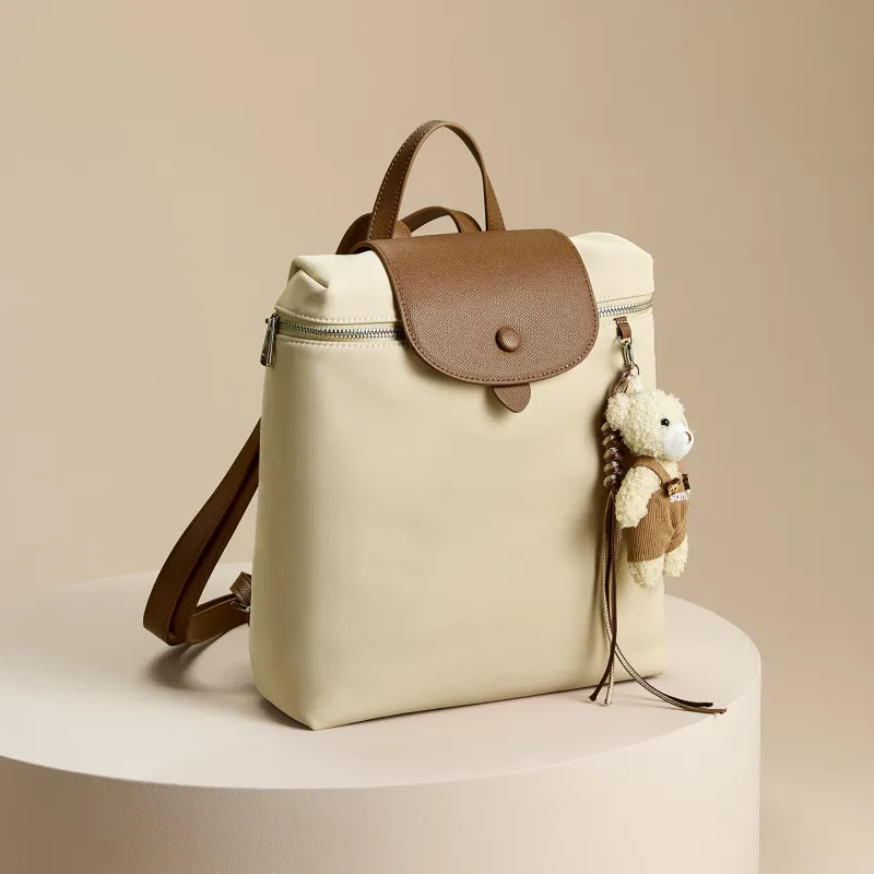 JOSINY Synthetic Leather Backpack Women's Apricot-6