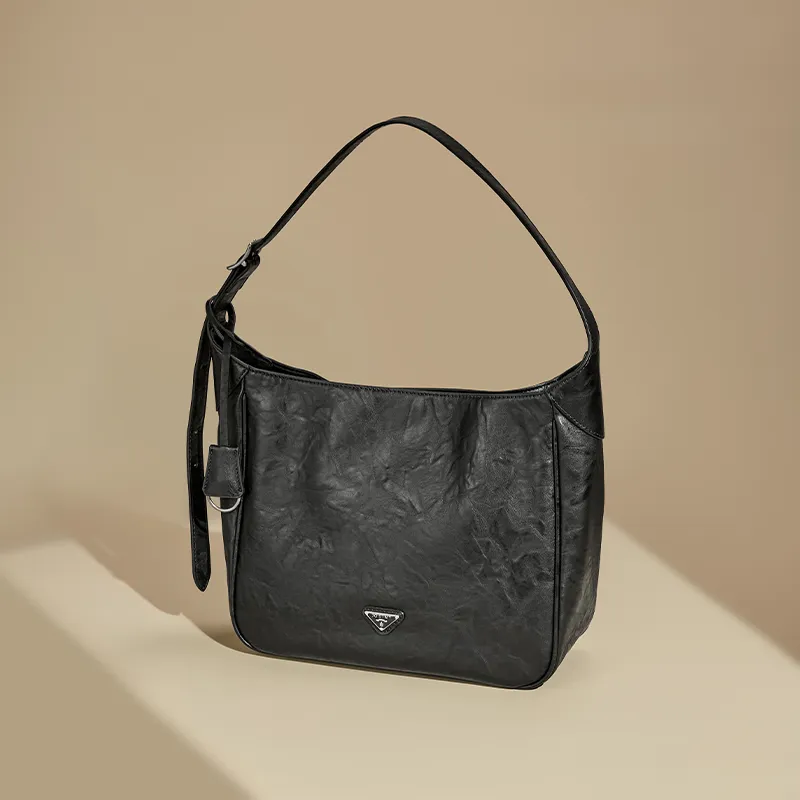 JOSINY Synthetic Leather Shoulder Bag Women's Black/Brown-3