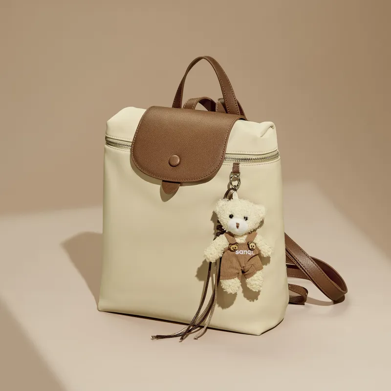 JOSINY Synthetic Leather Backpack Women's Apricot-5