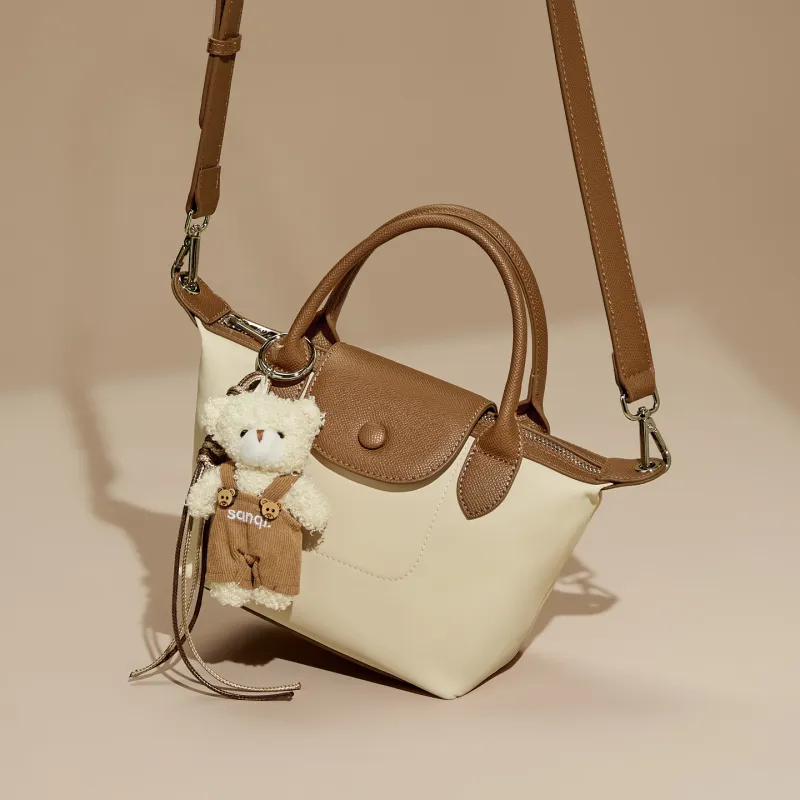 JOSINY Fabric/Synthetic Leather Shoulder Bag, Crossbody Bag, Handbag Regular Women's Nude Pink/Apricot-6