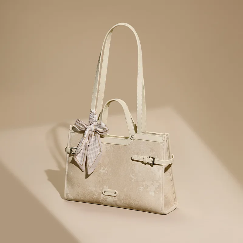 JOSINY Synthetic Leather One Shoulder Handbag Regular Women's Apricot-2
