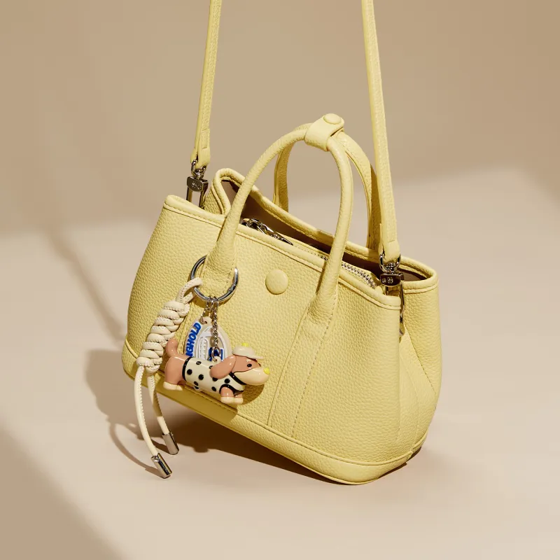 JOSINY Synthetic Leather Shoulder Bag, Crossbody Bag, Handbag Women's Ecru/Light Yellow-3