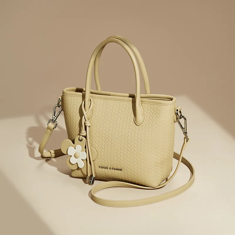 JOSINY Synthetic Leather Handbag Women's Ecru/Light Yellow-8