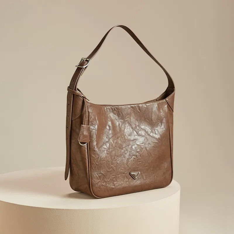 JOSINY Synthetic Leather Shoulder Bag Women's Black/Brown-8