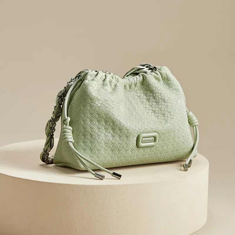 JOSINY Synthetic Leather Shoulder Bag Regular Women's Ecru/Light Green-8