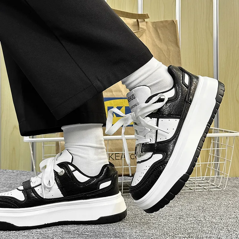 Peter Pan Slip-Resistant Cushioning Wear-Resistant Low-Top Skateboard Shoes Men's-5