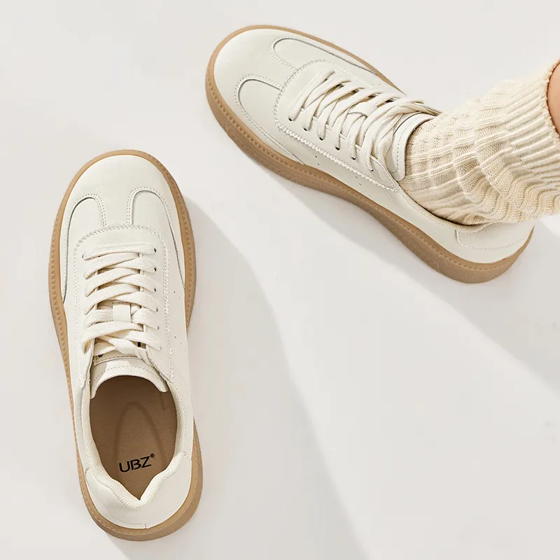 UBZ Traveller Low Top Skateboard Shoes Women's Moon White-4