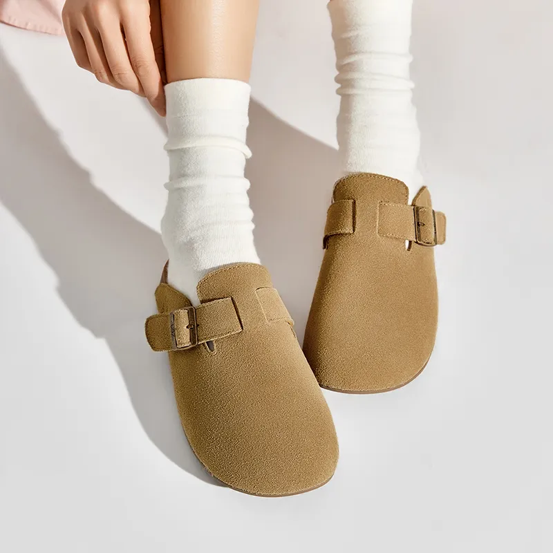 UBZ Rubber Sole Abrasion Resistant Closed Toe Slippers Women's-1