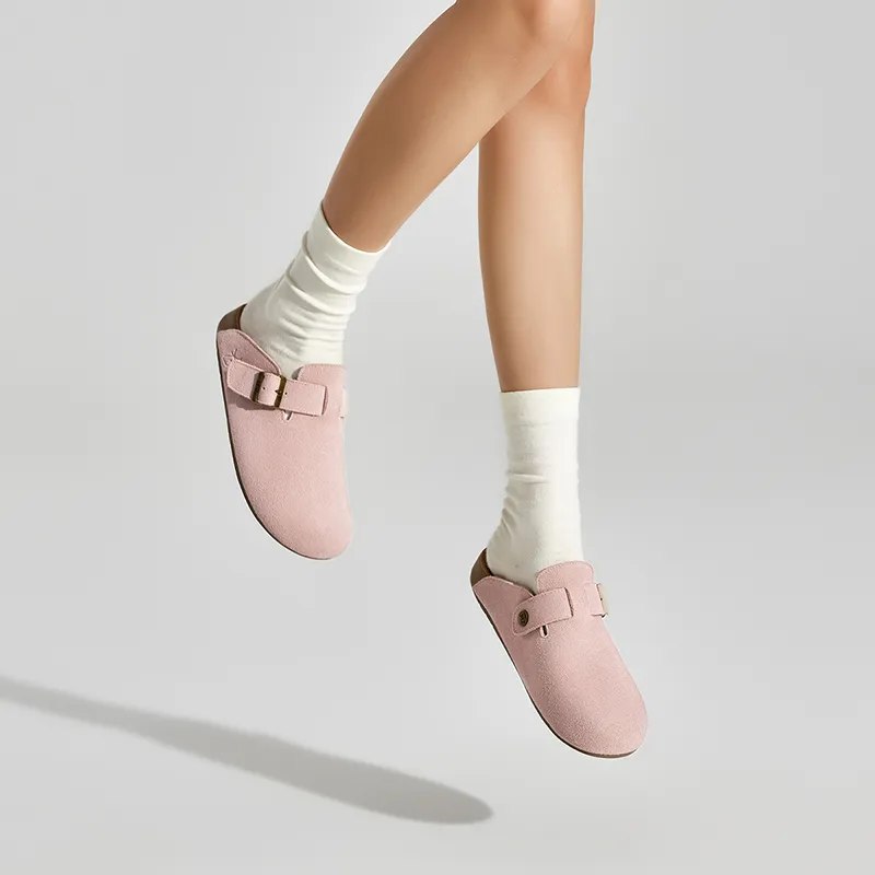 UBZ Rubber Sole Abrasion Resistant Closed Toe Slippers Women's-11