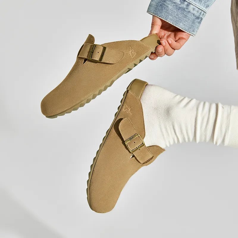 UBZ Rubber Sole Abrasion Resistant Closed Toe Slippers Women's-3