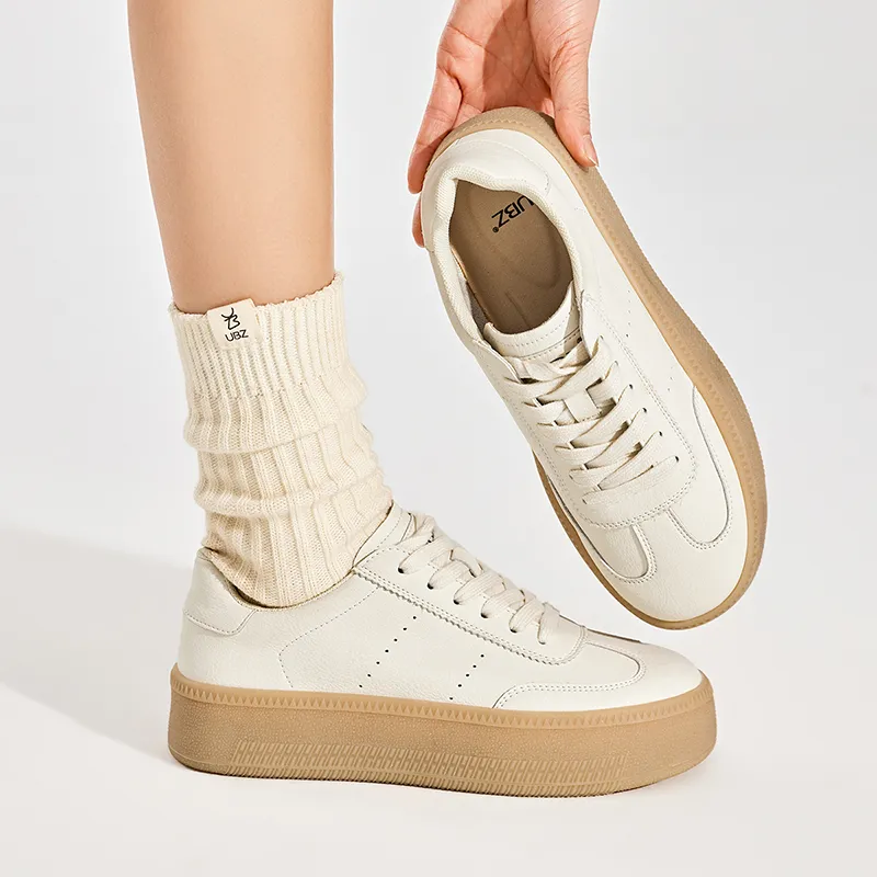 UBZ Traveller Low Top Skateboard Shoes Women's Moon White-6