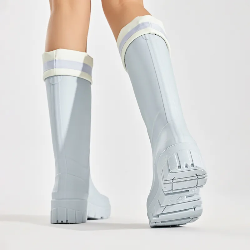 UBZ Waterproof Rain Boots Women's Mist Blue-7