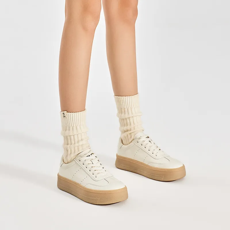 UBZ Traveller Low Top Skateboard Shoes Women's Moon White-3