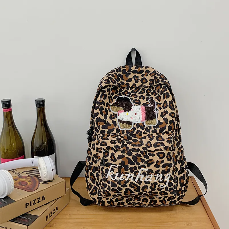 KAMLUI Nylon Backpack Unisex White/Black/Green/Brown-23