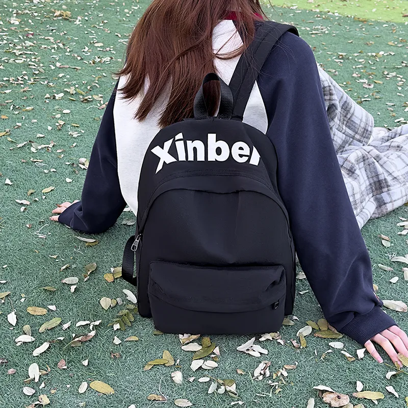 KAMLUI Nylon Backpack Regular Unisex Psilon White/Black/Purple/Orange/Green-12