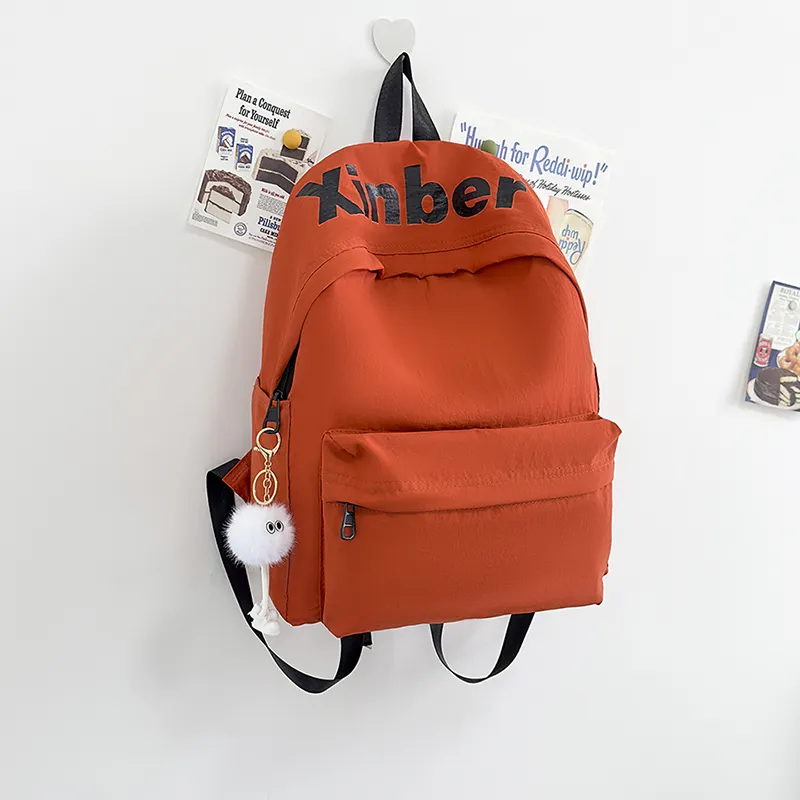 KAMLUI Nylon Backpack Regular Unisex Psilon White/Black/Purple/Orange/Green-27