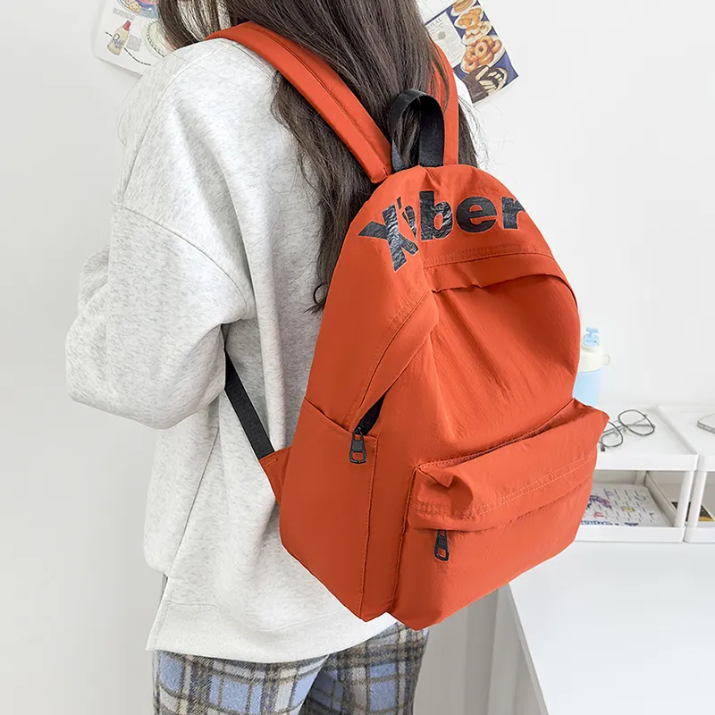 KAMLUI Nylon Backpack Regular Unisex Psilon White/Black/Purple/Orange/Green-24