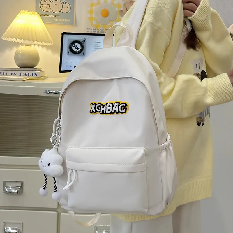 KAMLUI Nylon Backpack Regular Unisex White/Black/Yellow/Green/Blue-5