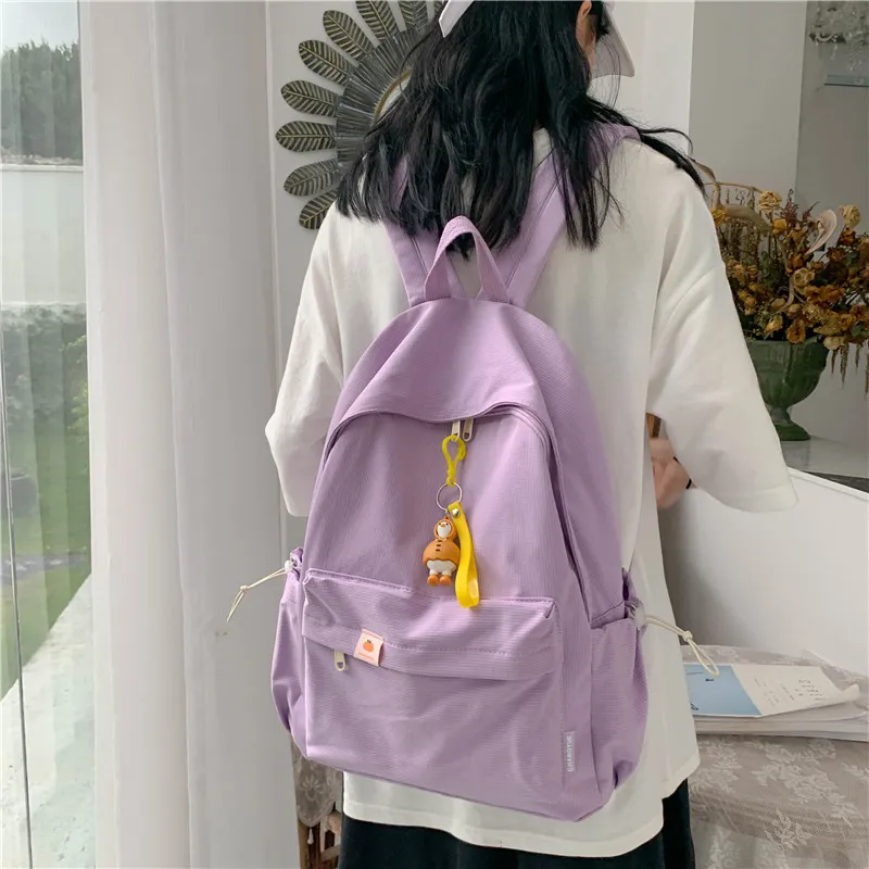 KAMLUI Twill Canvas Backpack Unisex Multicolor-18