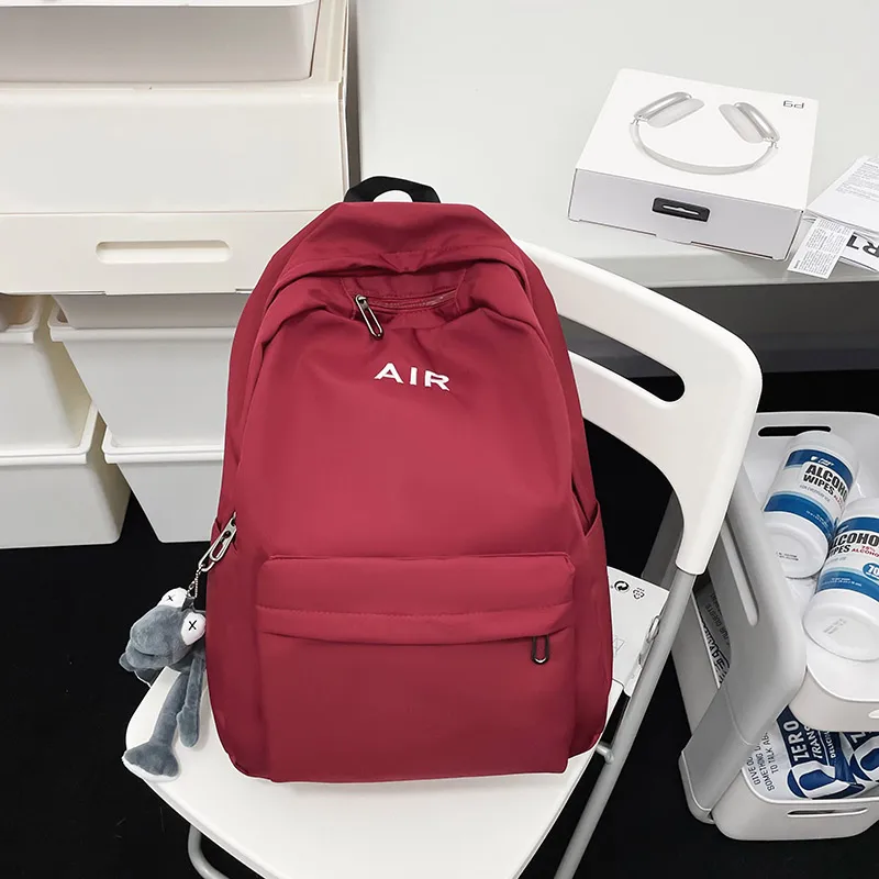 KAMLUI Nylon Backpack Regular Unisex White/Gray/Black/Red-25