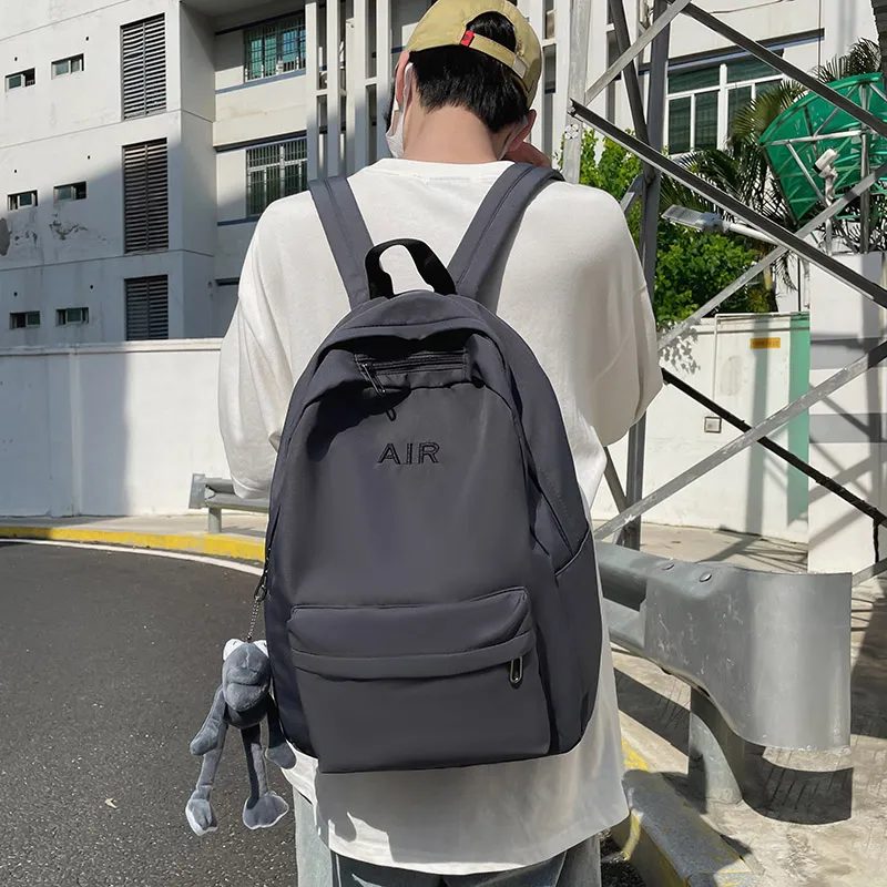KAMLUI Nylon Backpack Regular Unisex White/Gray/Black/Red-10