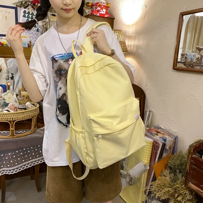 KAMLUI Nylon Backpack Regular Unisex Yellow/Blue/Black/Ecru/Pink-2
