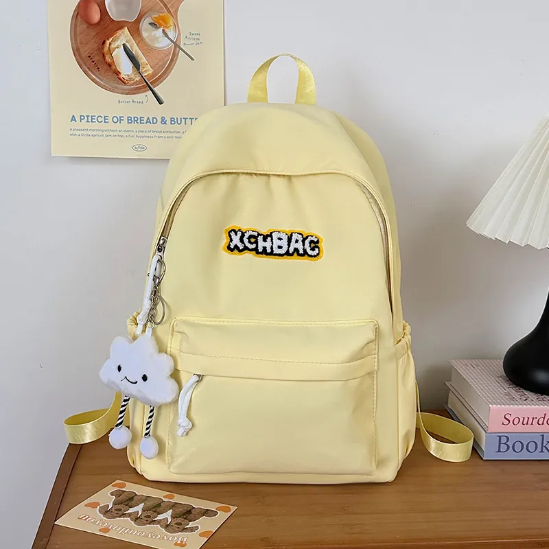KAMLUI Nylon Backpack Regular Unisex White/Black/Yellow/Green/Blue-11