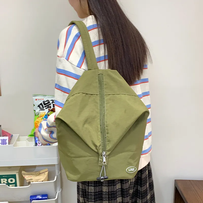 KAMLUI Nylon Fabric Backpack Regular Unisex Multicolor-19