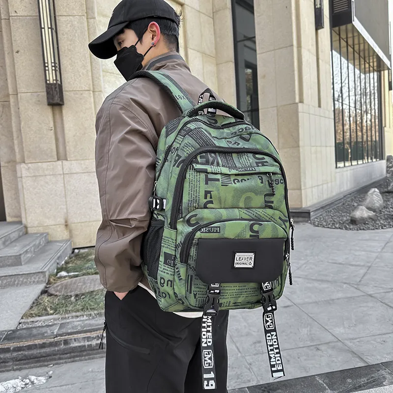 KAMLUI Neb Backpack Regular Unisex Black/Green-6