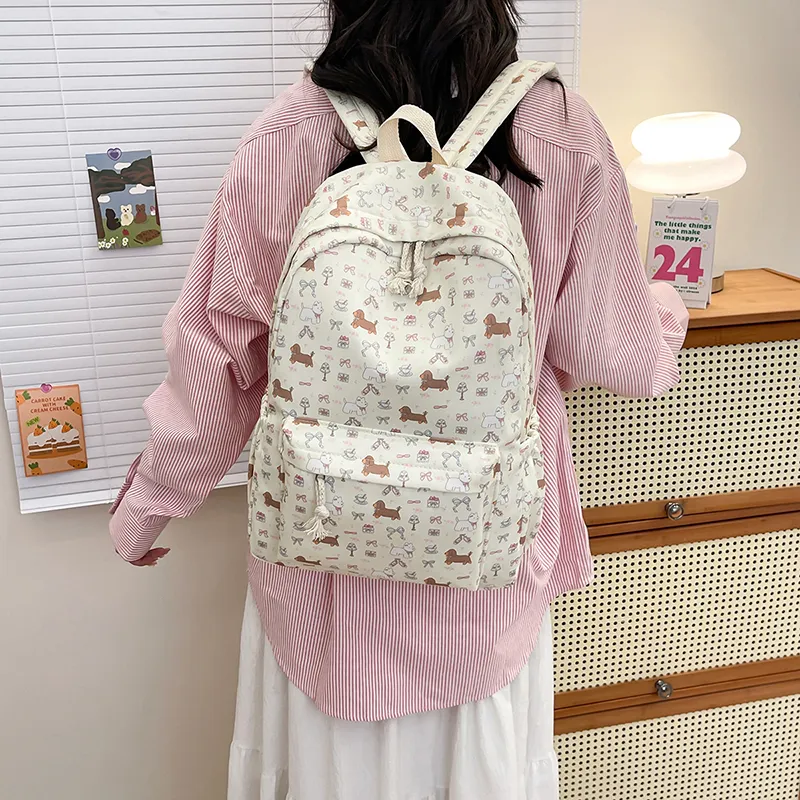 KAMLUI Nylon Backpack Regular Women's White-10