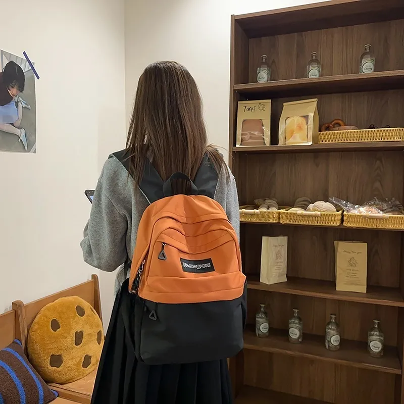KAMLUI Nylon Backpack Regular Unisex Green & Khaki/Blue & Gray/Black & Brown-14