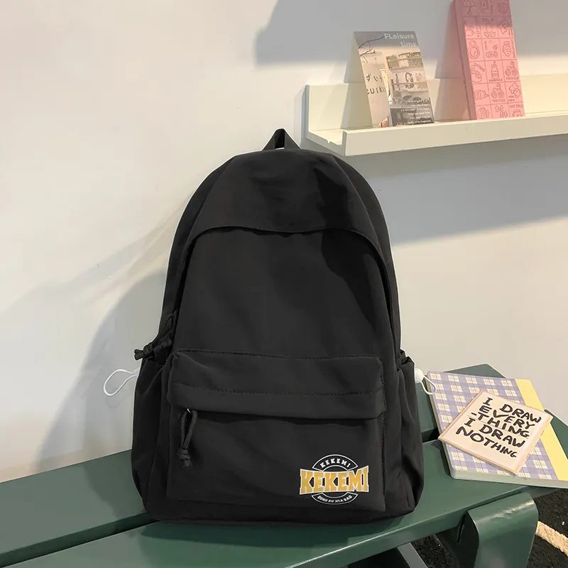 KAMLUI Nylon Backpack Regular Unisex White/Pink/Blue/Red/Black-5