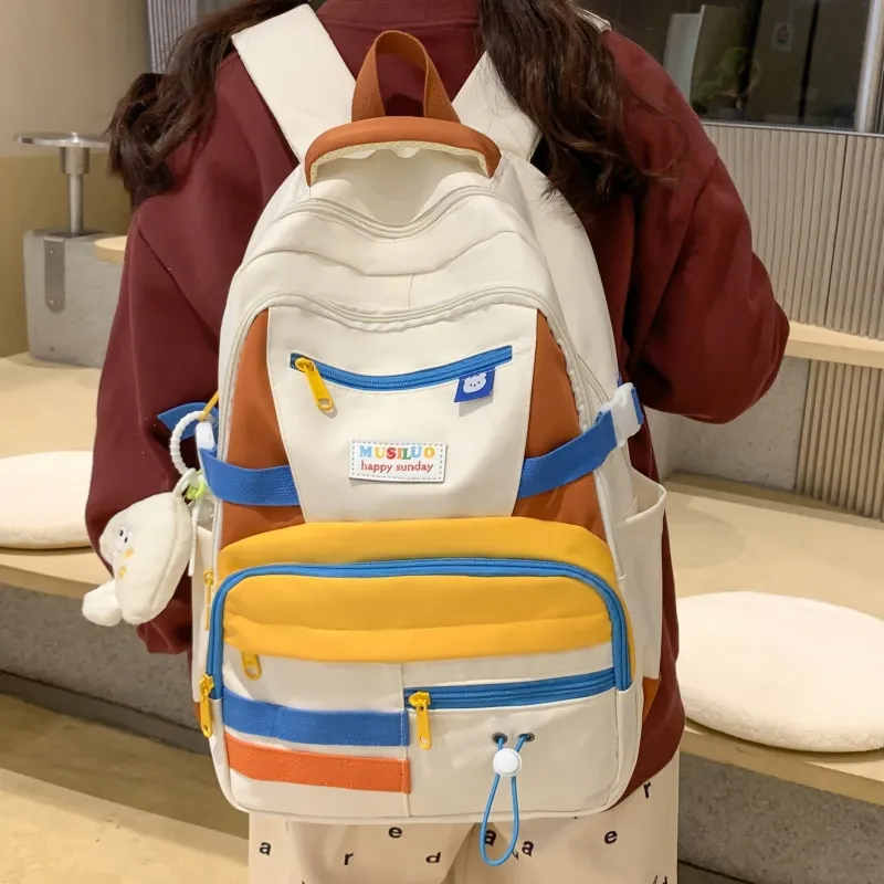 KAMLUI Nylon Backpack Regular Women's Multicolor-2