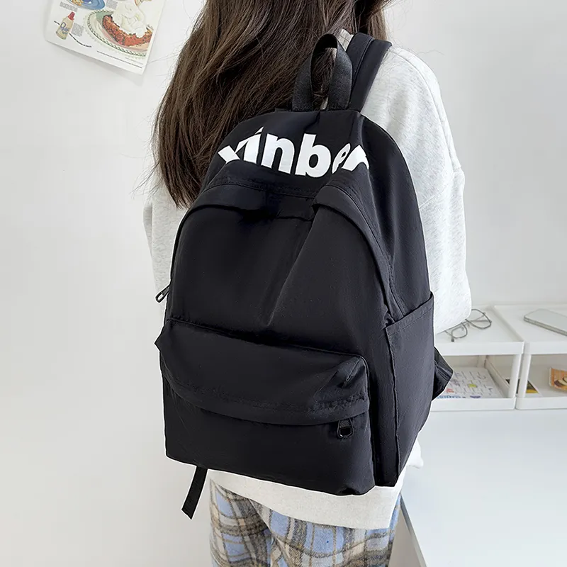 KAMLUI Nylon Backpack Regular Unisex Psilon White/Black/Purple/Orange/Green-10