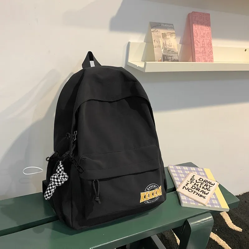 KAMLUI Nylon Backpack Regular Unisex White/Pink/Blue/Red/Black-6