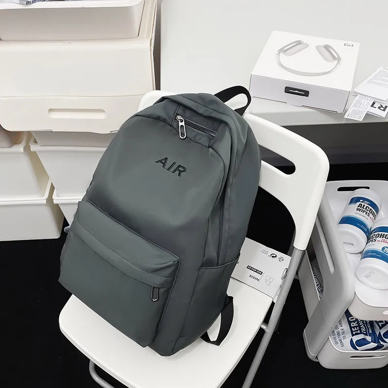 KAMLUI Nylon Backpack Regular Unisex White/Gray/Black/Red-12