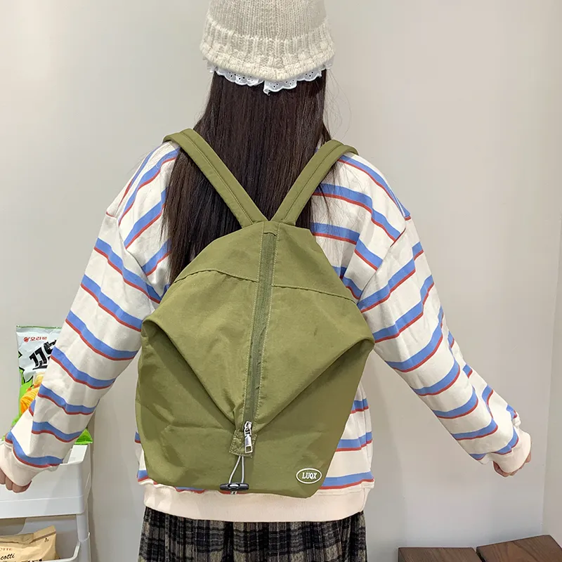 KAMLUI Nylon Fabric Backpack Regular Unisex Multicolor-18