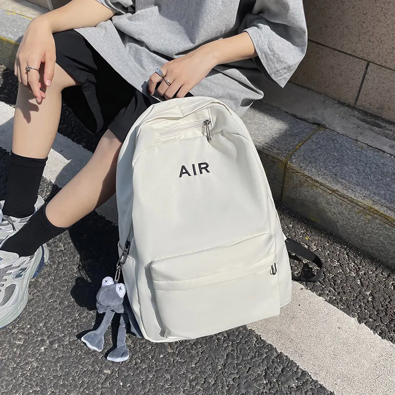 KAMLUI Nylon Backpack Regular Unisex White/Gray/Black/Red-1