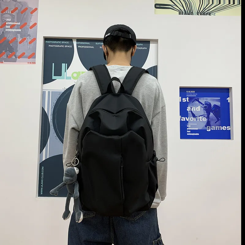 KAMLUI Nylon Backpack Unisex Ecru/Gray/Black/Burgundy-18