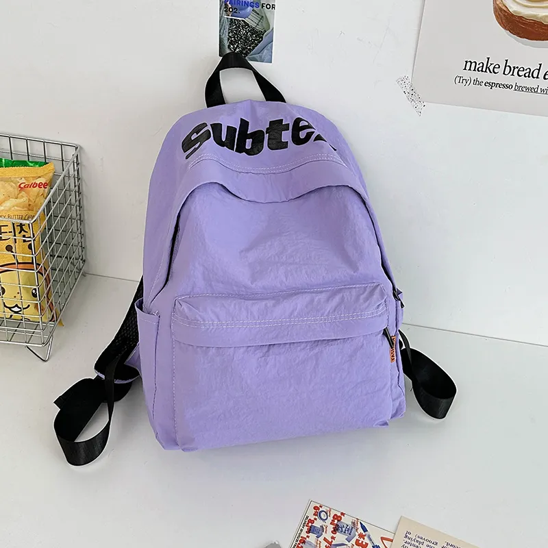 KAMLUI Nylon Fabric Backpacks Backpack Regular Unisex Black-22