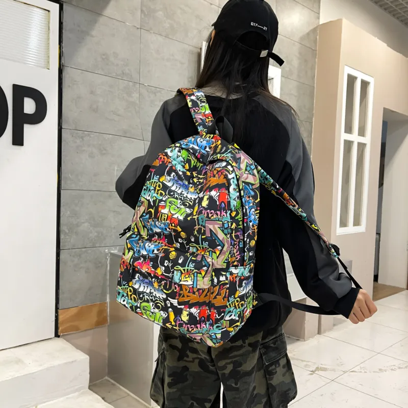 KAMLUI Oxford Backpack Unisex Color/Gray/Black-2